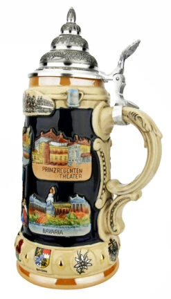 Munich Bavaria Souvenir Beer Stein -German Beer Steins Sales Store Munich Bavaria Souvenir Beer Stein K309M RS SM 42217.1649867204
