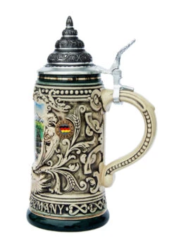 Munich City Skyline Beer Stein 0.4 Liter -German Beer Steins Sales Store Munich Beer Stein K430RUM RS SM 32597.1401398017