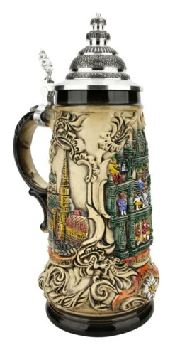 Munich Glockenspiel Beer Stein 9 Munich Glockenspiel Beer Stein -German Beer Steins Sales Store Munich Glockenspiel Beer Stein ZB1937906 LA SM 91010.1618881333