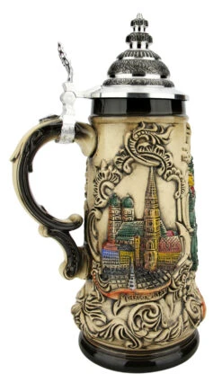 Munich Glockenspiel Beer Stein 8 Munich Glockenspiel Beer Stein -German Beer Steins Sales Store Munich Glockenspiel Beer Stein ZB1937906 LS SM 39399.1618881333