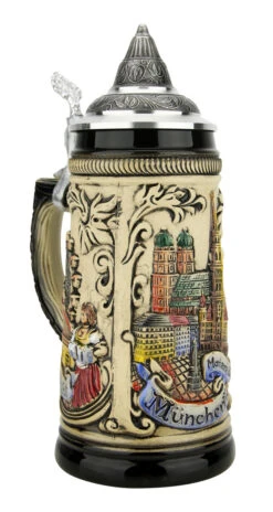 Munich Marienplatz Oktoberfest German Beer Stein 9 Munich Marienplatz Oktoberfest German Beer Stein -German Beer Steins Sales Store Munich Oktoberfest German Stein 0.5 Liter ZB13030111 LA SM 27355.1676413547