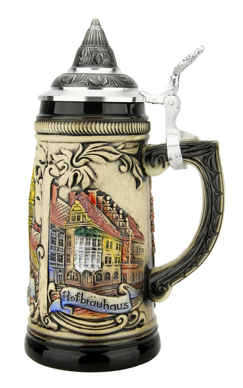 Munich Marienplatz Oktoberfest German Beer Stein 3 Munich Marienplatz Oktoberfest German Beer Stein - Image 3