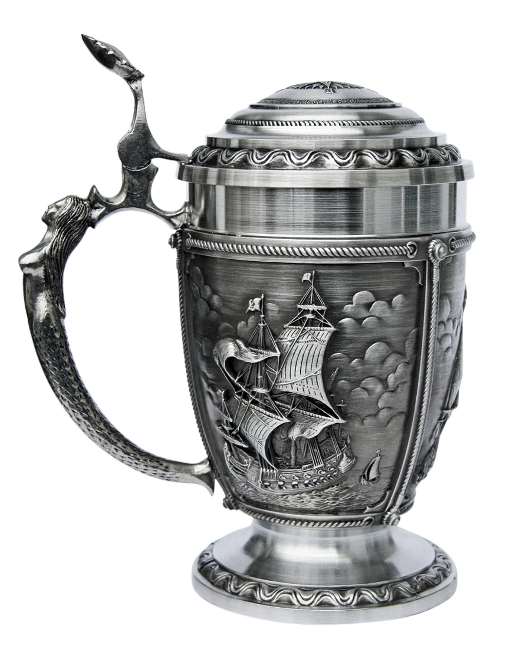 Nautical La Paloma Pewter Beer Stein 3 Nautical La Paloma Pewter Beer Stein - Image 3