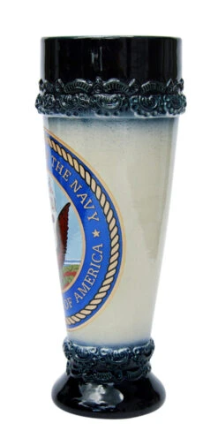 Navy Stoneware Wheat Beer Cup -German Beer Steins Sales Store Navy Stoneware Wheat Beer Cup K154BLN RS SM 57300.1550677849
