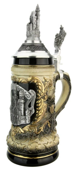 Neuschwanstein Beer Stein With Castle Lid 11 Neuschwanstein Beer Stein With Castle Lid -German Beer Steins Sales Store Neuschwanstein Beer Stein with Castle Lid ZB14239007 RA SM 15378.1611517209