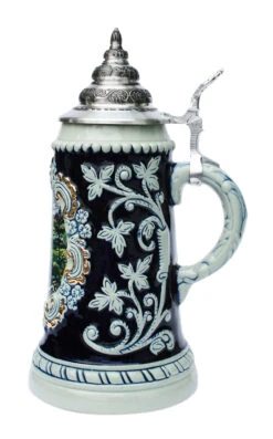 Neuschwanstein Souvenir Beer Stein -German Beer Steins Sales Store Neuschwanstein Souvenir Beer Stein K455BLN RS SM 04525.1401398195