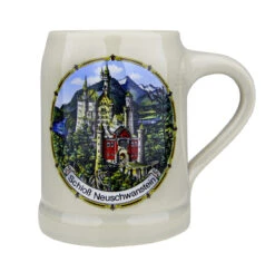 Neuschwanstein Stoneware Beer Mug 0.5 Liter