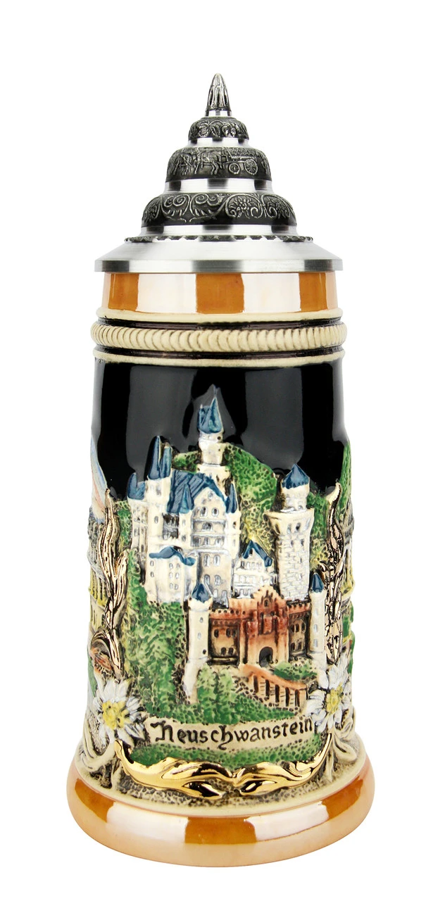 Neuschwanstein And Bavarian Castles Beer Stein | 0.25 Liter