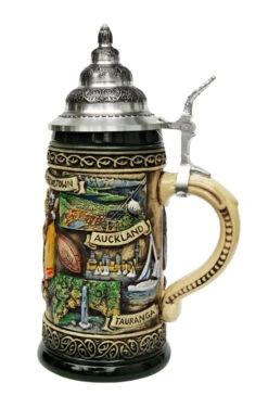 New Zealand Beer Stein Rustic -German Beer Steins Sales Store New Zealand Beer Stein Rustic K300RRUN RS SM 23791.1446647664