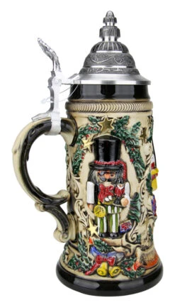 Nutcracker Suite Christmas Beer Stein Rustic -German Beer Steins Sales Store Nutcracker Suite Christmas Beer Stein Rustic ZB1532906 LS SM 92655.1543363084