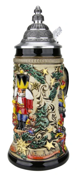 Nutcracker Suite Christmas Beer Stein Rustic -German Beer Steins Sales Store Nutcracker Suite Christmas Beer Stein Rustic ZB1532906 RA SM 50895.1543363085