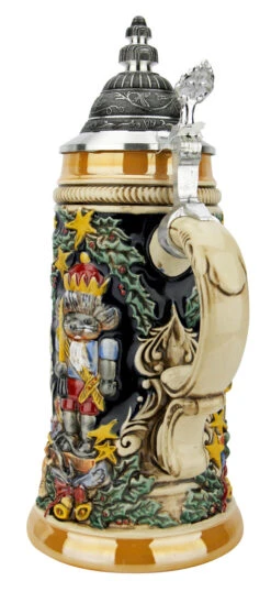 Nutcracker Suite Christmas Beer Stein -German Beer Steins Sales Store Nutcracker Suite Christmas Beer Stein ZB1532996 Back SM 56878.1694618998