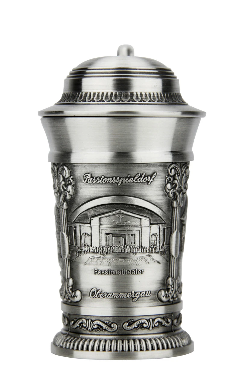 Oberammergau Schnapps Pewter Mini Stein | 1.5 Oz - Image 2