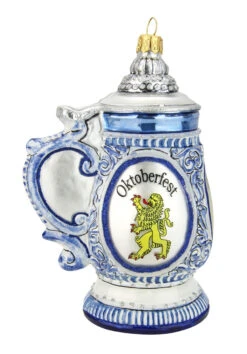 Oktoberfest Beer Stein Glass Christmas Ornament -German Beer Steins Sales Store Oktoberfest Beer Stein Glass Christmas Ornament GSA1400NOKT LS SM 52026.1612903632