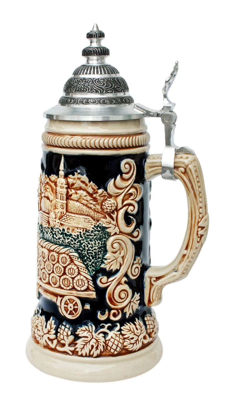 Oktoberfest Beer Wagon Antique Style Stein 3 Oktoberfest Beer Wagon Antique Style Stein - Image 3