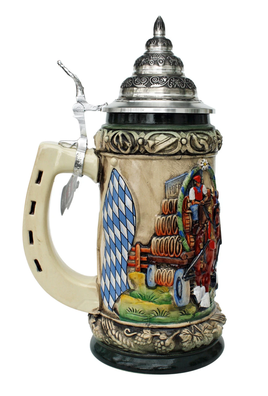 Oktoberfest Clydesdales Beer Wagon Stein 0.75 Liter 2 Oktoberfest Clydesdales Beer Wagon Stein 0.75 Liter - Image 2