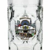 Munich Dimpled Oktoberfest Glass Beer Mug 1 Liter