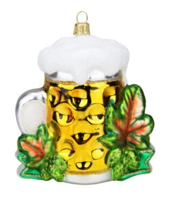 Oktoberfest Glass Christmas Ornament -German Beer Steins Sales Store Oktoberfest Glass Christmas Ornament PP0866 Back SM 92045.1541708588