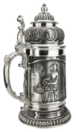 Old Dutch Masters Pewter Beer Stein -German Beer Steins Sales Store Old Dutch Masters Pewter Beer Stein AS12137 Back SM 40016.1618256134