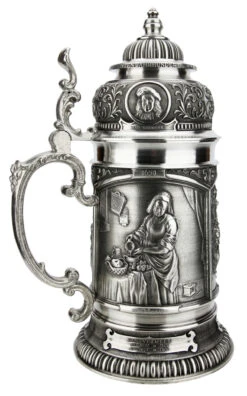 Old Dutch Masters Pewter Beer Stein
