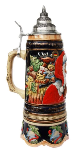 Old World Santa Silent Night Musical Beer Stein -German Beer Steins Sales Store Old World Santa 1 Liter Musical Silent Night Beer Stein K4000 LS SM 54899.1539200595