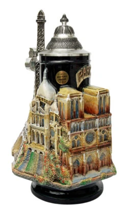 Paris France 3D Beer Stein -German Beer Steins Sales Store Paris France 3D Beer Stein K3963 A3 SM 94896.1417710002