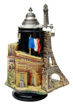 Paris France 3D Beer Stein -German Beer Steins Sales Store Paris France 3D Beer Stein K3963 RS SM 29946.1417710006