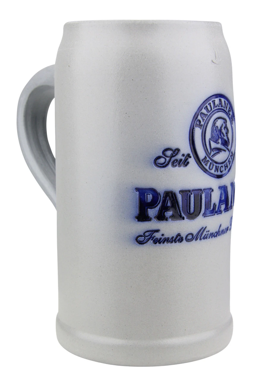 Paulaner Brewery 1 Liter Salt Glaze Stoneware Beer Mug - Image 2
