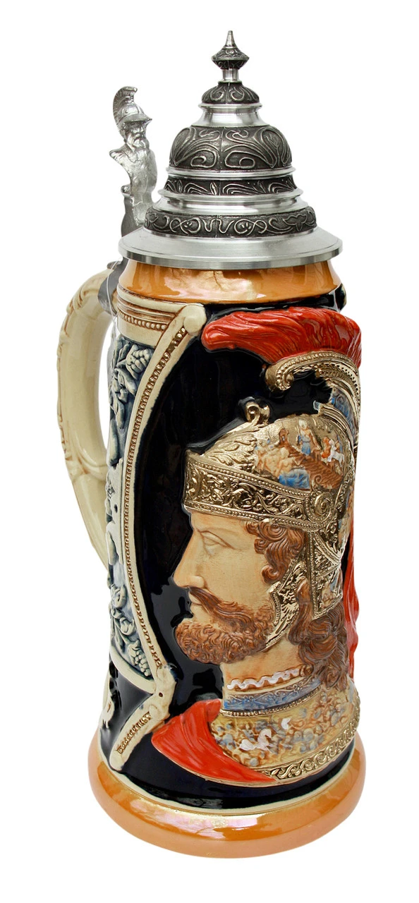 King Limitaet 2003 | Peter Duemler Ares Trojan War Handpainted Beer Stein 2 King Limitaet 2003 | Peter Duemler Ares Trojan War Handpainted Beer Stein - Image 2