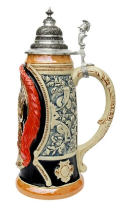 King Limitaet 2003 | Peter Duemler Ares Trojan War Handpainted Beer Stein 9 King Limitaet 2003 | Peter Duemler Ares Trojan War Handpainted Beer Stein -German Beer Steins Sales Store Peter Duemler Ares Trojan War Limitat 2003 Beer Stein K2033B RS SM 08574.1446391548