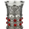 Pewter Rubin Swarovski Chalice Cup