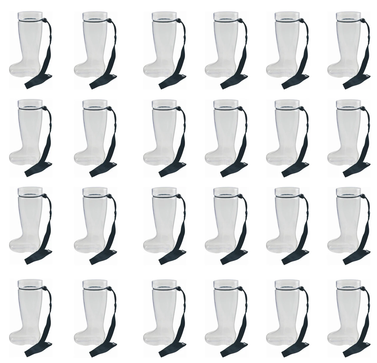 Plastic 1 Liter Beer Boot With Black Lanyards 24 Pack 2 Plastic 1 Liter Beer Boot With Black Lanyards 24 Pack - Image 2