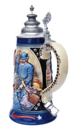 Policeman Beer Stein -German Beer Steins Sales Store Policeman Beer Stein K30111 Angle SM 85699.1401398765