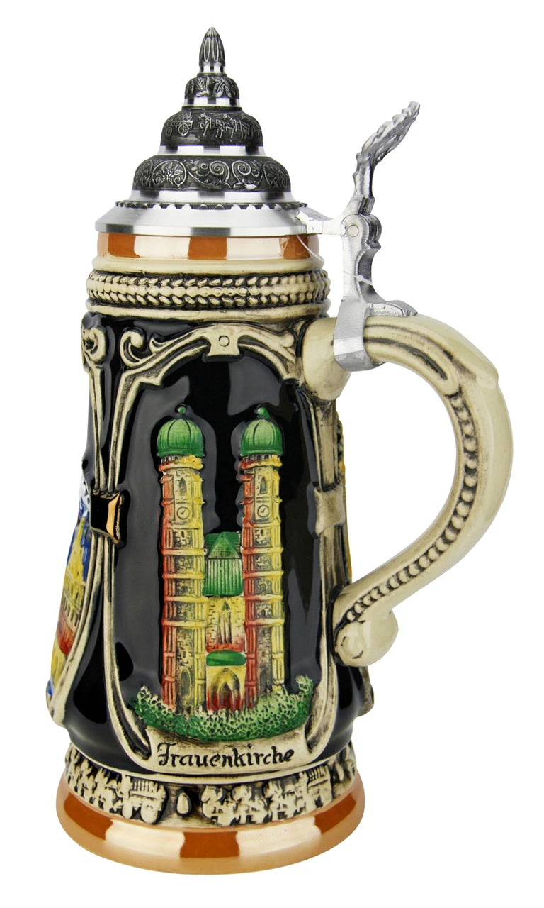 Portraits Of Munich Hand Painted Beer Stein 4 Portraits Of Munich Hand Painted Beer Stein - Image 4