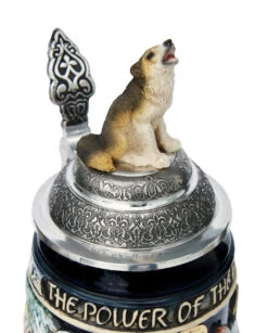 Power Of The Pack Wolf Beer Stein Cobalt With Wolf Lid -German Beer Steins Sales Store Power of the Pack Beer Stein Cobalt with Wolf Lid K955KOW Detail LG 82394.1446391492