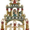 German Christmas Pyramid Pewter Ornament