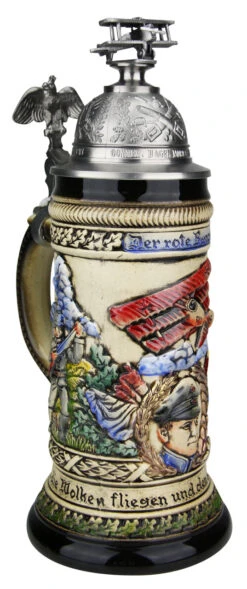 Red Baron Beer Stein 12 Red Baron Beer Stein -German Beer Steins Sales Store Red Baron Beer Stein ZB19429015 LA SM 02057.1516738444