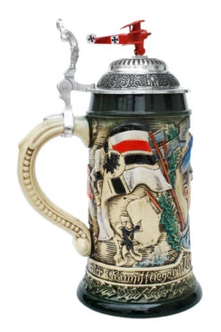 Red Baron Commemorative Beer Stein -German Beer Steins Sales Store Red Baron Plane Beer Stein KT1000BF LS SM 23007.1401398889