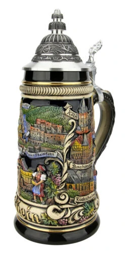 Rhein River German Beer Stein 9 Rhein River German Beer Stein -German Beer Steins Sales Store Rhein River German Beer Stein ZB1757606 RA SM 28476.1618344367