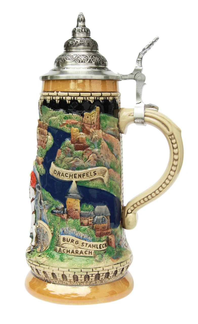Rhein River Panorama Beer Stein 2 Rhein River Panorama Beer Stein - Image 2