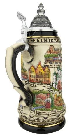 Rothenburg German Beer Stein -German Beer Steins Sales Store Rothenburg German Beer Stein ZB1424S6969 Back SM 82838.1650121470