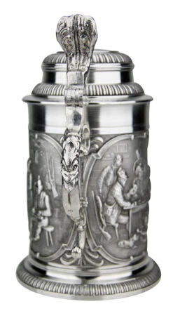 Rothenburg Pewter Beer Stein -German Beer Steins Sales Store Rothenburg Pewter Beer Stein AS10934 Back SM 99039.1511130884
