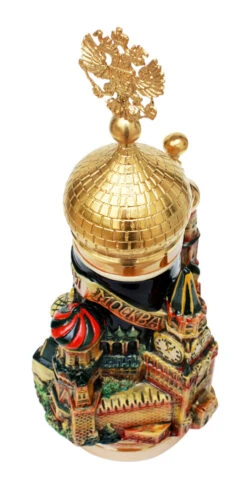Moscow St. Basil's Cathedral 3D Beer Stein -German Beer Steins Sales Store Royal Russian 3D Beer Stein KT2000BG Top Detail 1 SM 38332.1401399071