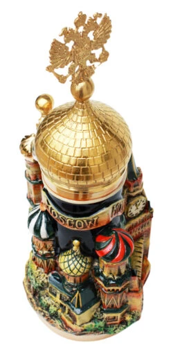 Moscow St. Basil's Cathedral 3D Beer Stein -German Beer Steins Sales Store Royal Russian 3D Beer Stein KT2000BG Top Detail 2 SM 42931.1401399077