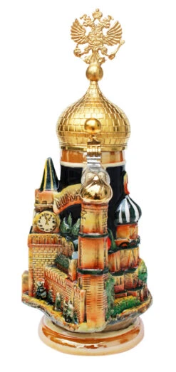 Moscow St. Basil's Cathedral 3D Beer Stein -German Beer Steins Sales Store Royal Russian 3D Beer Stein KT2000BG back SM 64497.1401399070