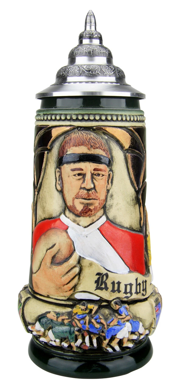 Rugby Beer Stein Rustic 1 Rugby Beer Stein Rustic