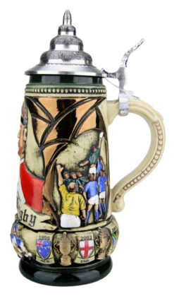 Rugby Beer Stein Rustic 8 Rugby Beer Stein Rustic -German Beer Steins Sales Store Rugby Beer Stein Rustic K312RU RS SM 09651.1522704362
