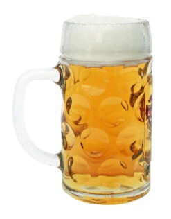 Saarland Dimpled Oktoberfest Glass Beer Mug 0.5 Liter -German Beer Steins Sales Store Saarland Dimpled Oktoberfest Glass Beer Mug 0.5 Liter BK046SL wB Side SM 97383.1515710304