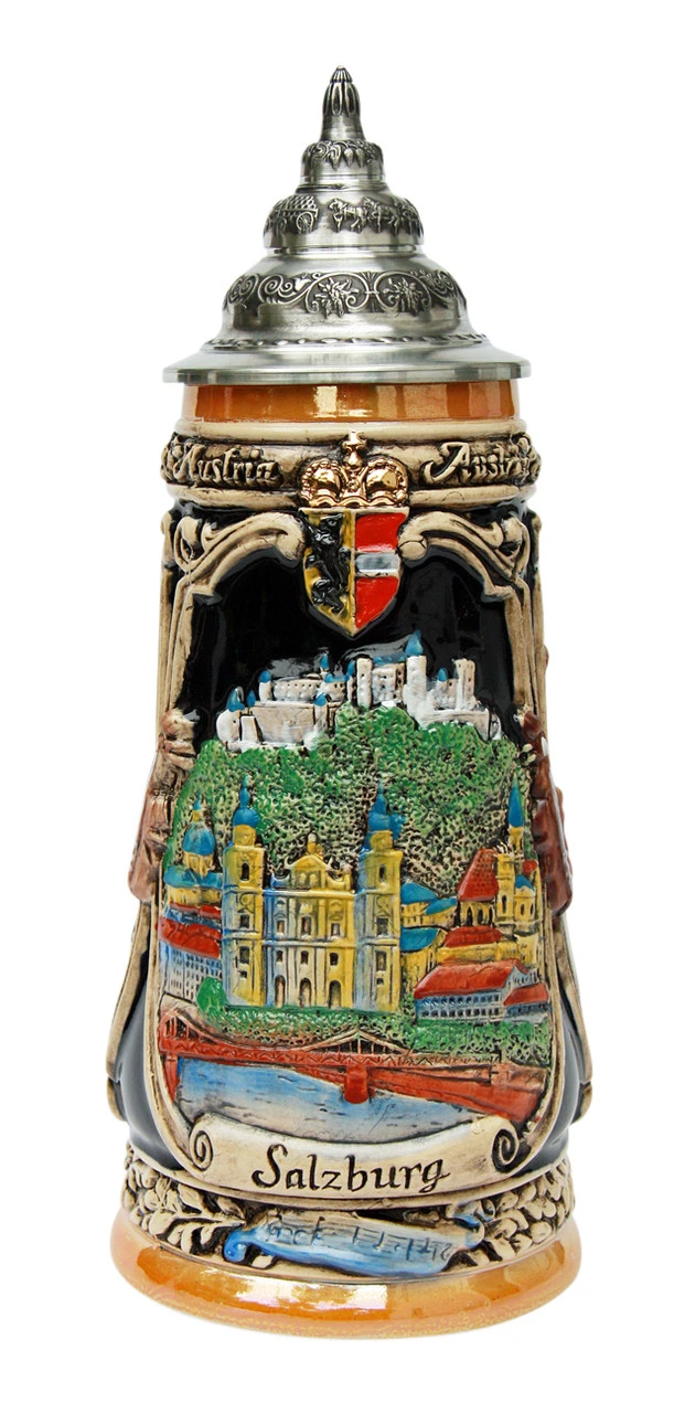 Salzburg Mozart Beer Stein 2 Salzburg Mozart Beer Stein - Image 2