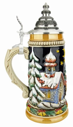 Santas Alpine Sleigh Ride Christmas German Beer Stein -German Beer Steins Sales Store Santas Alpine Sleigh Ride Christmas German Beer Stein ZB1530996 LS SM 33585.1636048864